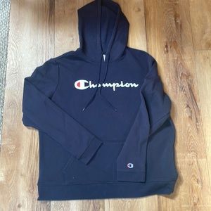 Champion men’s navy sweatshirt. Size XL